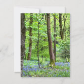 Bluebell Wood Celebration of Life Card Einladung (Rückseite)