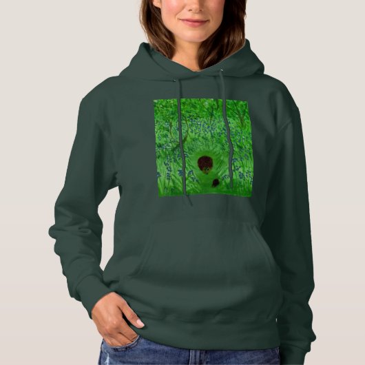 Bluebell Wood Igel Hoodie (Vorderseite)