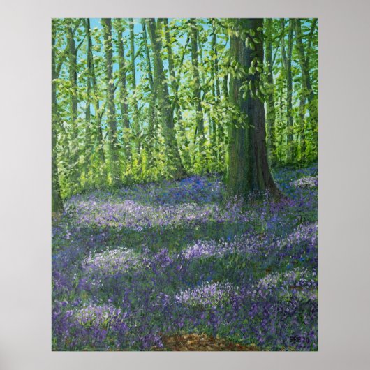 Bluebell Wood Poster (Vorne)