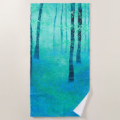 Bluebell Woodland Forest Strandtuch (Vorderseite)