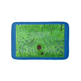 Bluebell Woodland Hedghogs Badematte