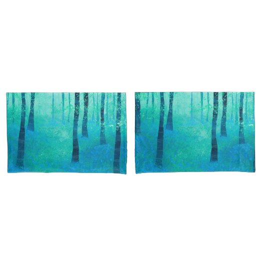 Bluebell Woodland Kissenbezug (Vorderseite-Set)