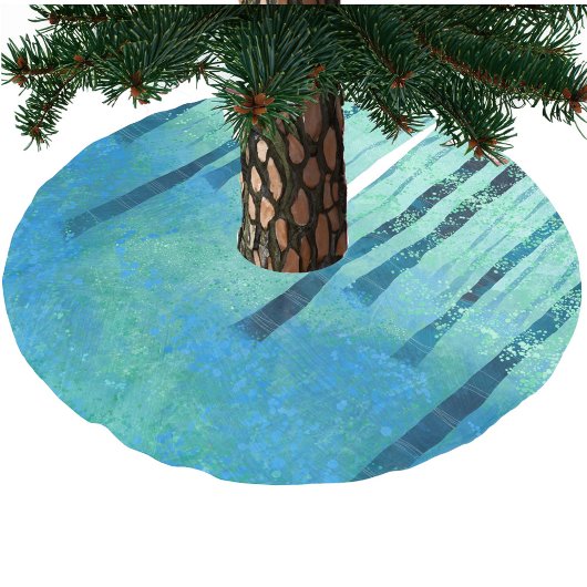 Bluebell Woodland Polyester Weihnachtsbaumdecke