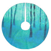 Bluebell Woodland Polyester Weihnachtsbaumdecke (Vorderseite)