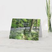 Bluebell Woods - Personalisierte Geburtskarte Karte (Rückseite)