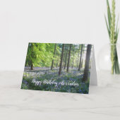 Bluebell Woods - Personalisierte Geburtskarte Karte (Vorderseite)