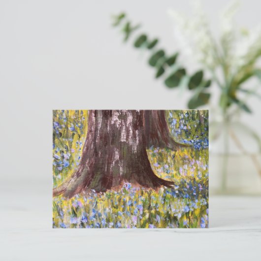 Bluebell Woods Postkarte (Stehend Vorderseite)