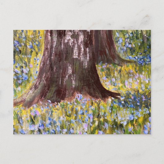 Bluebell Woods Postkarte (Vorderseite)