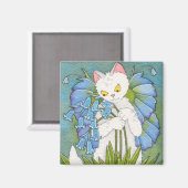 Bluebelle-Quadratzmagnet Magnet (Vorderseite/Rückseite)
