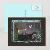 Bluebellfeld mit Einhörnchen Postkarte (Vorne/Hinten)