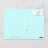 Bluebellfeld mit Einhörnchen Postkarte (Rückseite)