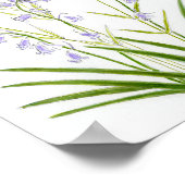 Bluebells and Stitchwort Poster (Ecke)