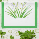 Bluebells and Stitchwort tea towel Geschirrtuch (Gefaltet)