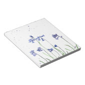Bluebells Aquarellblau Blütenwald Notizblock (angewinkelt)