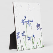 Bluebells Aquarellmalerei Fotoplatte (Seite)