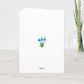 Bluebells Birthday Greeting Card Karte (Rückseite)