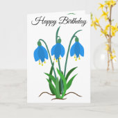 Bluebells Birthday Greeting Card Karte (Gelbe Blume)