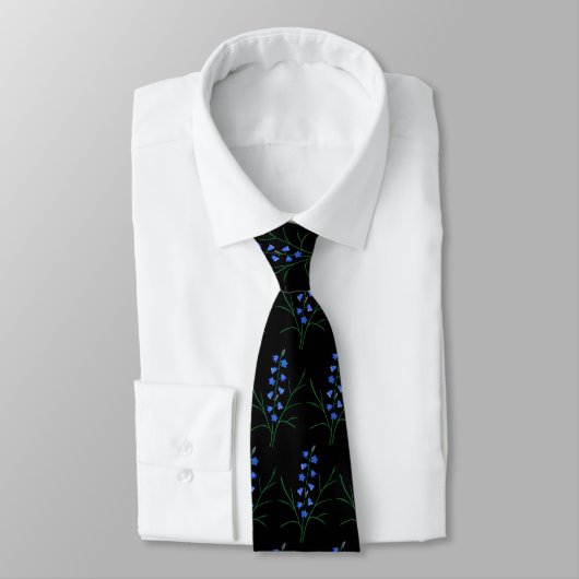 Bluebells Black Neck Tie Krawatte (Gebunden)