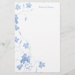 Bluebells - Blue 5.5 x 8.5 Stationery Briefpapier