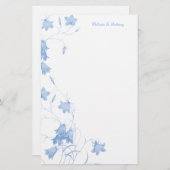 Bluebells - Blue 5.5 x 8.5 Stationery Briefpapier (Vorne/Hinten)