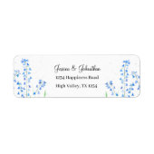 Bluebells Blue Floral Watercolor Wedding (Vorne)