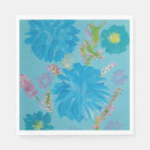 Bluebells Blueboral Party Napkins Serviette (Vorderseite)