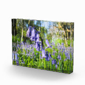Bluebells blühen - Personalisierter Muttertag Fotoblock (Rechts)