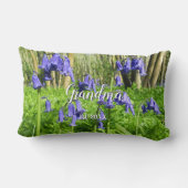 Bluebells blühen - Personalisierter Muttertag Lendenkissen (Rückseite)