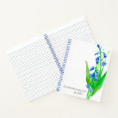 Bluebells Blume Dankbarkeit Personalisiert Journal Notizblock (Innenseite)
