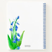 Bluebells Blume Dankbarkeit Personalisiert Journal Notizblock (Rückseite)