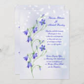 Bluebells-Blumen, die Einladung Wedding sind (Vorne/Hinten)