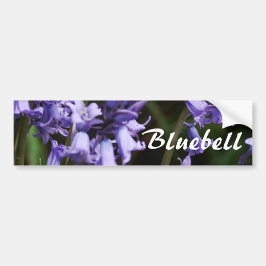Bluebells-Blumen-Natur-blaue mit BlumenBlume Autoaufkleber (Vorne)
