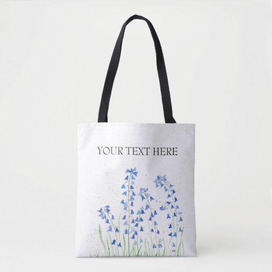 Bluebells Blumenblumen Tosack Tasche (Vorderseite)