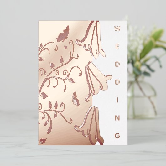 Bluebells & Butterflies Einladung (Stehend vorne)