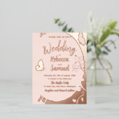 BLUEBELLS & BUTTERFLIES Einladung zur Hochzeit (Stehend vorne)