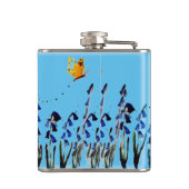 Bluebells Butterfly Custom Color Flachmann (Rückseite)