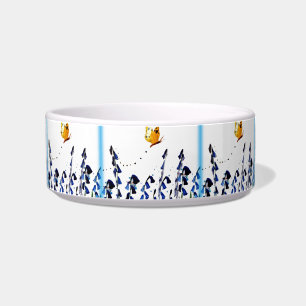 Bluebells Butterfly Floral Napf