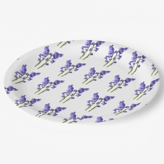 Bluebells Fabric Muster Pappteller (Schrägansicht)