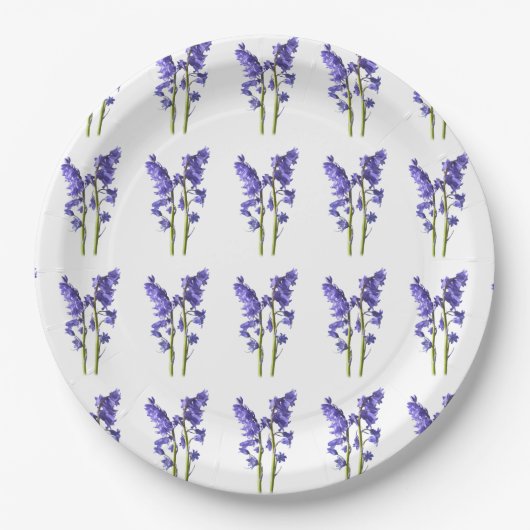 Bluebells Fabric Muster Pappteller (Vorderseite)