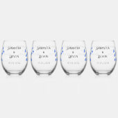 Bluebells Four Stemless Wine Glasses Weinglas Ohne Stiel (Links)