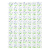 Bluebells Frühlingsblütenfarbe lila rustikal Tischdecke (Vorderseite)