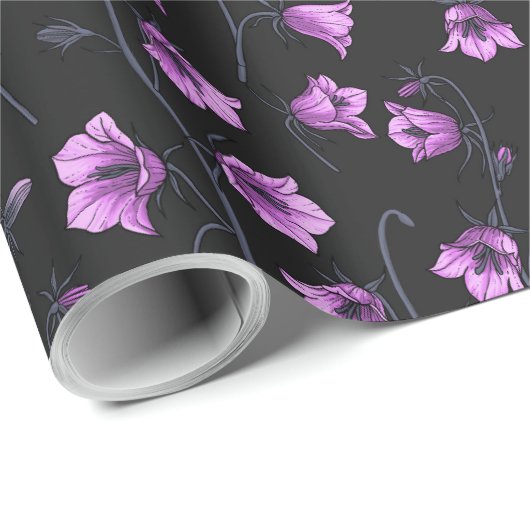 Bluebells, Harebells, Blumen 2 Geschenkpapier (Rolleneckpunkt)