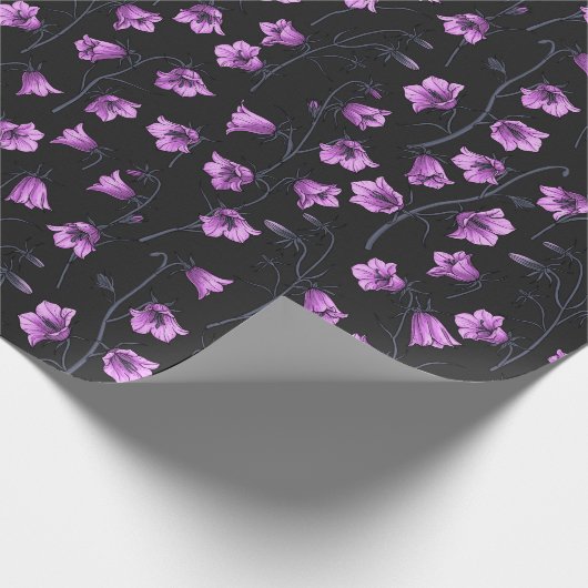 Bluebells, Harebells, Blumen 2 Geschenkpapier (Ecke)