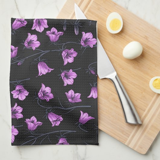 Bluebells, Harebells, Blumen 2 Geschirrtuch (Viertel Falte)