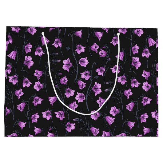 Bluebells, Harebells, Blumen 2 Große Geschenktüte (Rückseite)