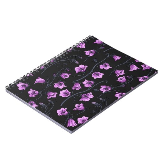 Bluebells, Harebells, Blumen 2 Notizblock (Linke Seite)