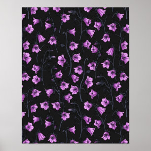 Bluebells, Harebells, Blumen 2 Poster