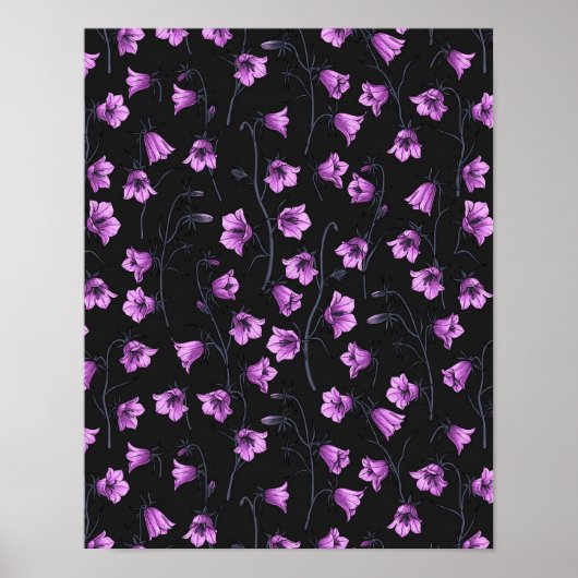 Bluebells, Harebells, Blumen 2 Poster (Vorne)