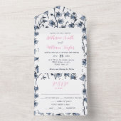 Bluebells, Harebells, Blumen All In One Einladung (Innen Boden)