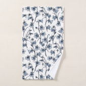 Bluebells, Harebells, Blumen Badhandtuch Set (Handtuch)
